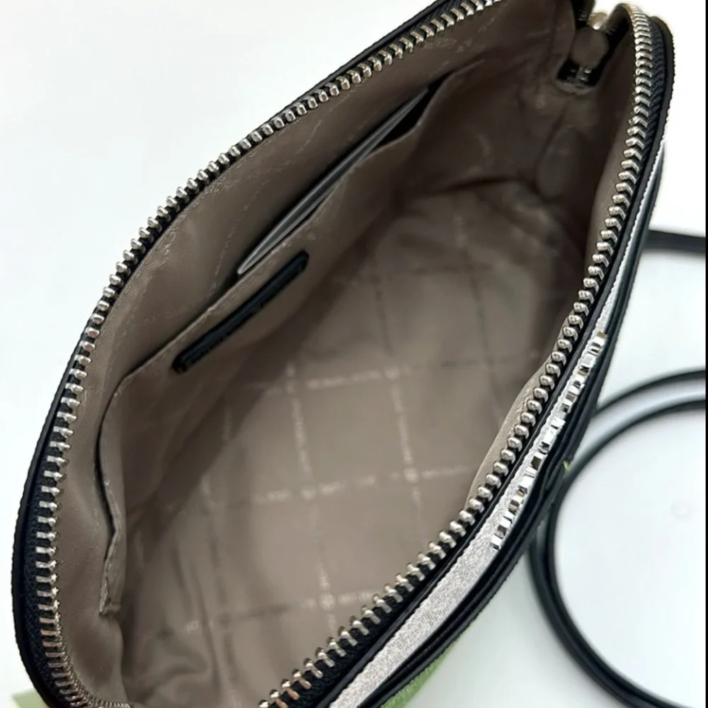 Michael Kors Jet Set Travel Color-Block Signature Logo Crossbody Bag Jangle Gree